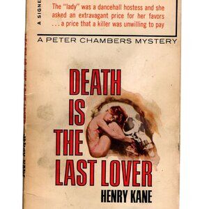 Death Is The Last Lover By Henry Kane 1966 1st Printing Paperback Mystery Novel